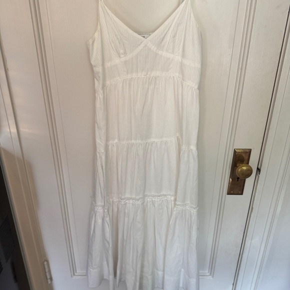 La Ligne White Beatrix white pinstripe dress size M - Picture 5 of 11